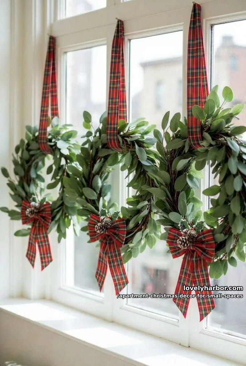 Apartment Christmas Decor for Small Spaces: 11 Renter-Friendly Ideas That Won't Cost You Your Deposit 25 use removable window film and decals, not anything permanent 24