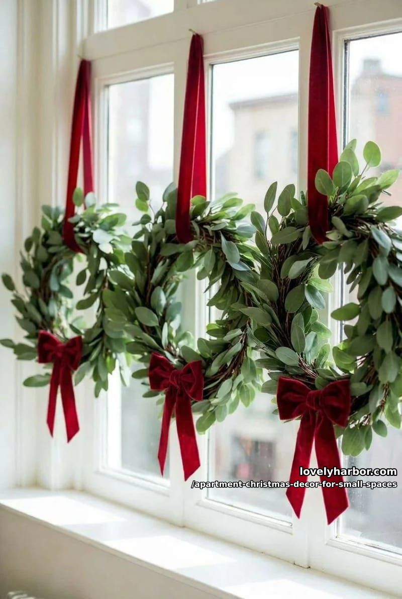 Apartment Christmas Decor for Small Spaces: 11 Renter-Friendly Ideas That Won't Cost You Your Deposit 26 use removable window film and decals, not anything permanent 25