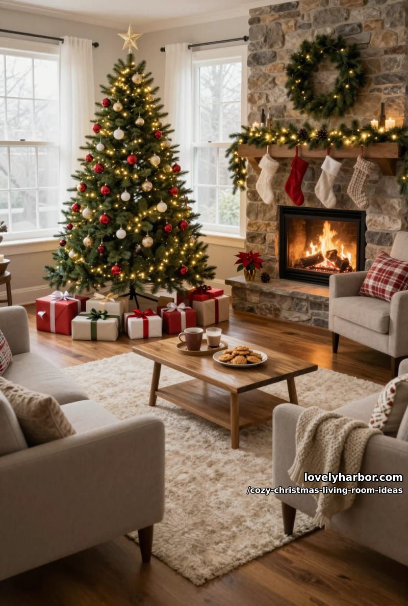 warm-white tree lights beat multicolor in a room you actually sit in 1