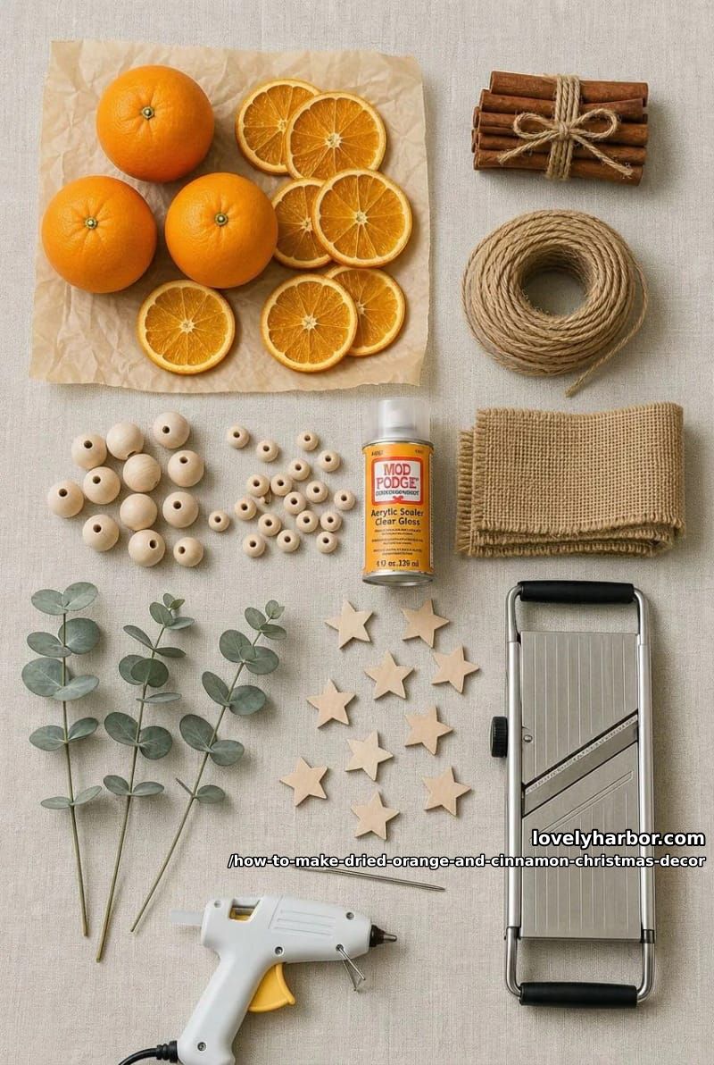 How to Make a Dried Orange and Cinnamon Christmas Hanging Ornament 4 what you'll need (and what it costs) 1