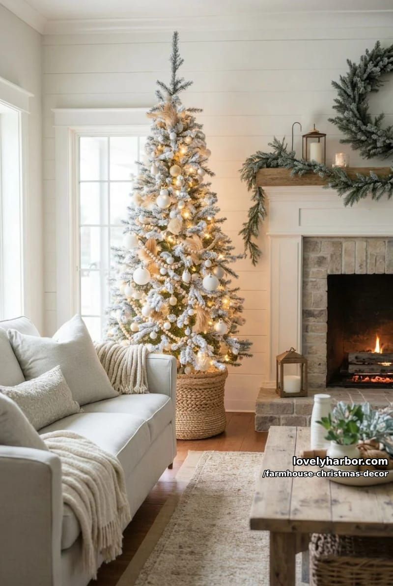 wood-bead garland on the tree, not tinsel 1