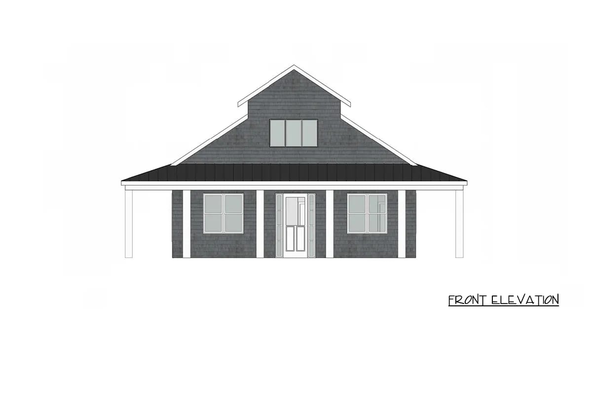 8 in 12 over the house, 4 in 12 over the porch 1