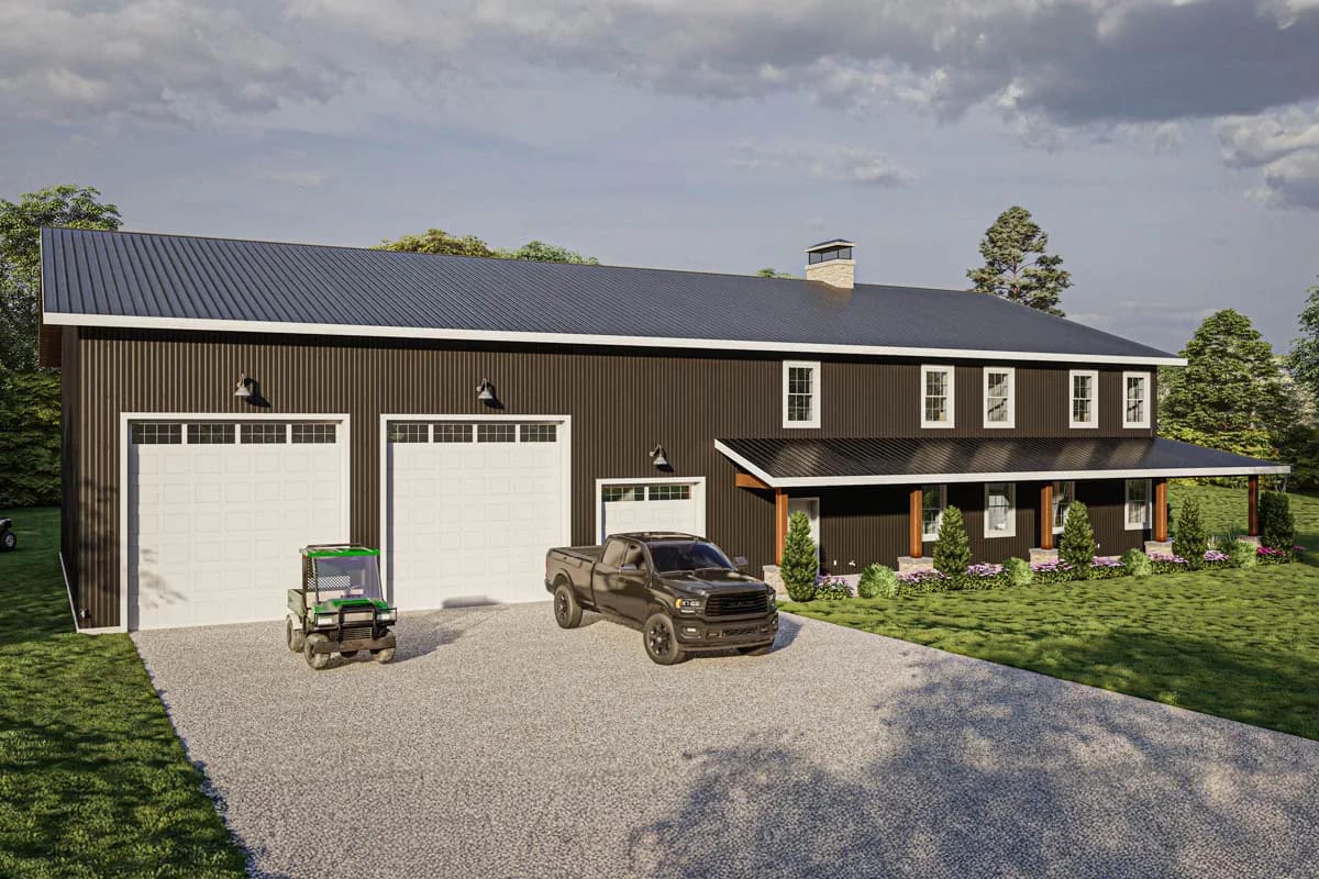 a 3-car garage that is really a 48-by-52 shop 1