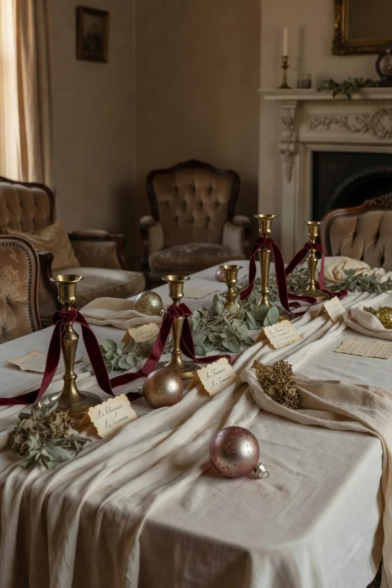 Vintage and Victorian Christmas Decorating: 11 Ideas for a Faded, Heirloom Holiday 3 a faded, sun-warmed palette reads older than jewel-tone red and green 1