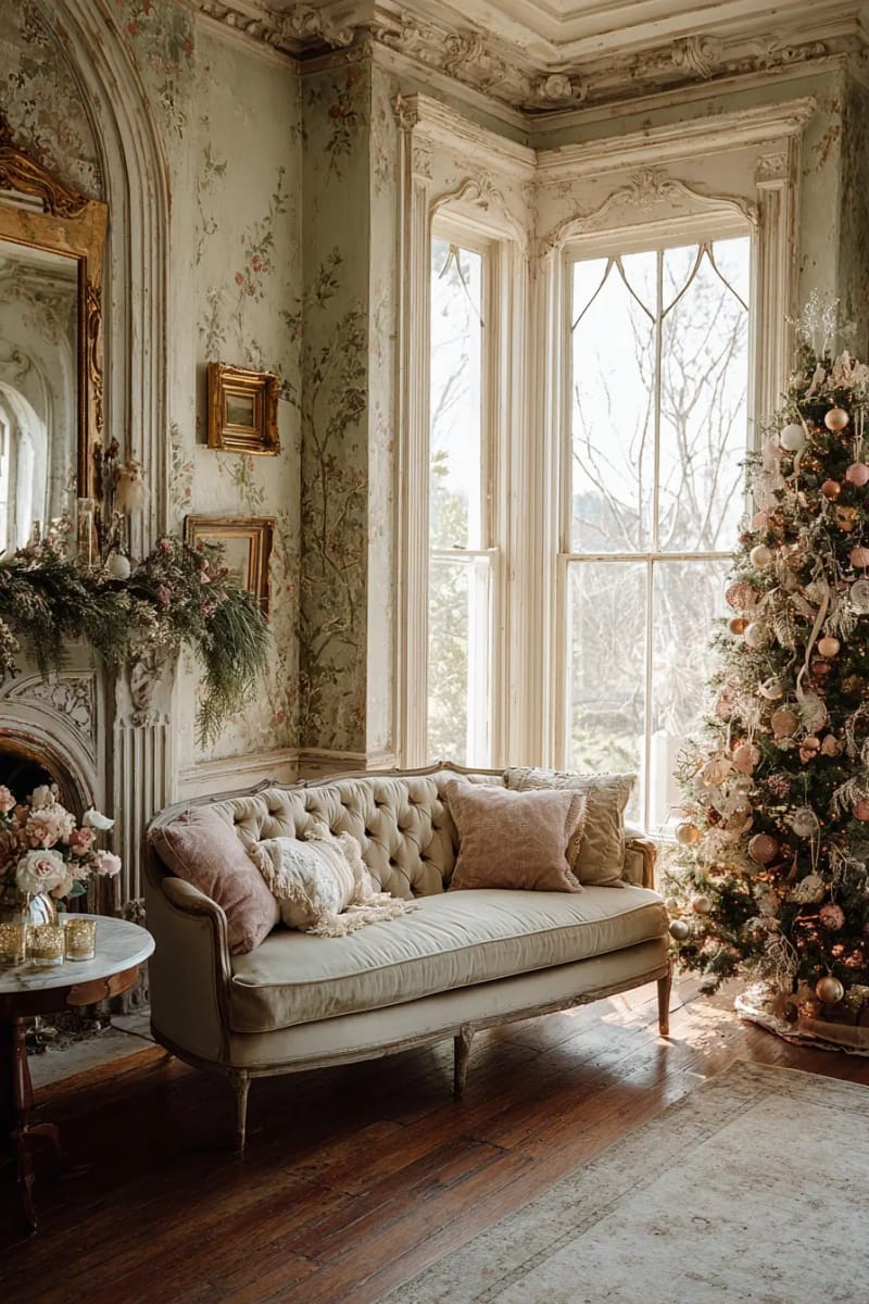 Vintage and Victorian Christmas Decorating: 11 Ideas for a Faded, Heirloom Holiday 4 a faded, sun-warmed palette reads older than jewel-tone red and green 1