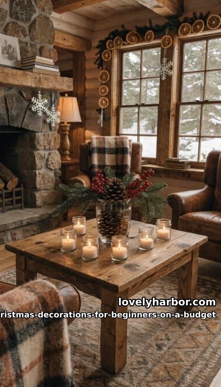 12 Easy DIY Christmas Decorations for Beginners on a Budget 26 a foraged pinecone and greenery centerpiece 25