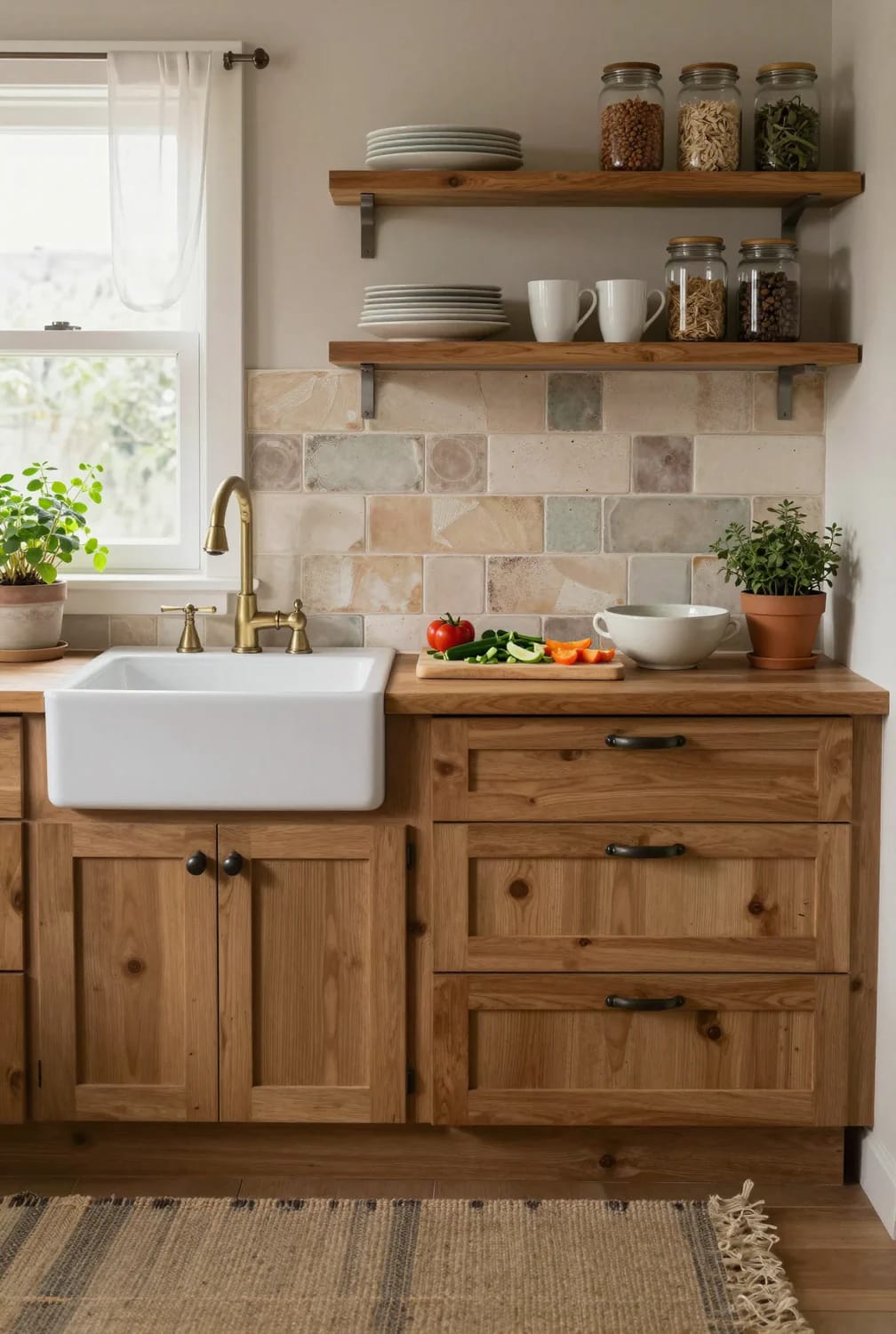 Cozy Kitchen Ideas That Actually Make You Want to Linger 14 a handmade tile backsplash gives a cozy kitchen the texture flat paint can't 1