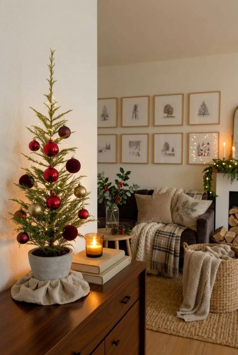 a potted living tree on a surface you already own 1