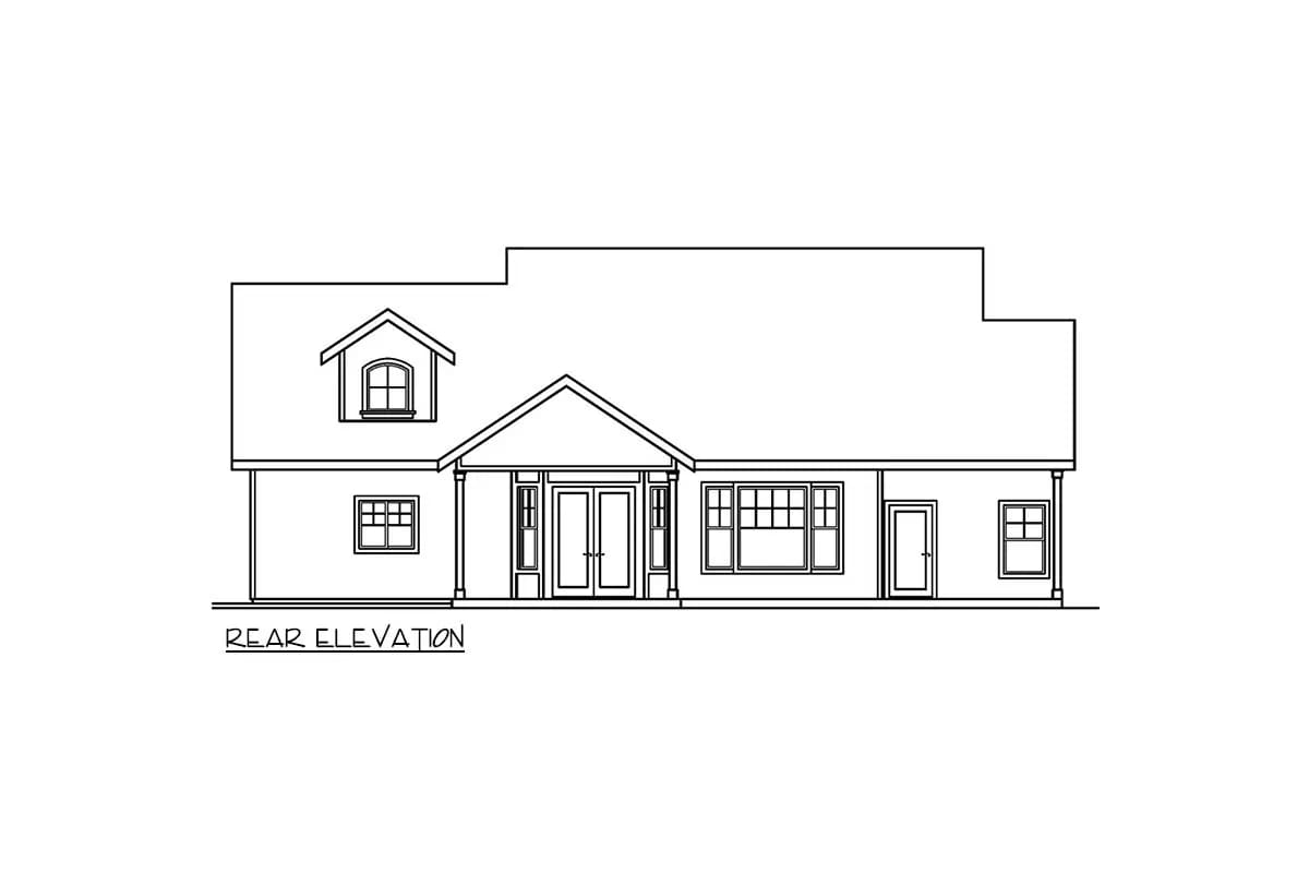 a rear porch with no dimension on it 1