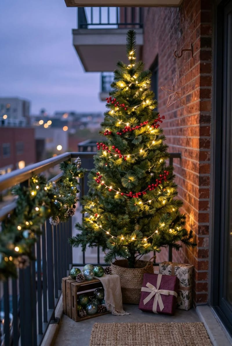 a slim tree against the wall reads taller than a fat one in the corner 1