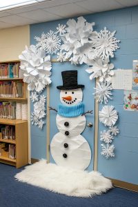 a snowman door that still works in january 10