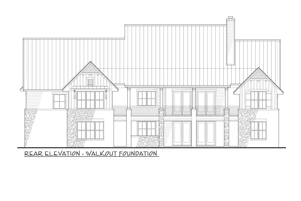 3-Bedroom Country Craftsman House Plan with a Loft Under a 12-in-12 Roof (2,510 Sq. Ft. Floor Plan) 10 a twelve-in-twelve roof over the house, four-in-twelve over the porches 1