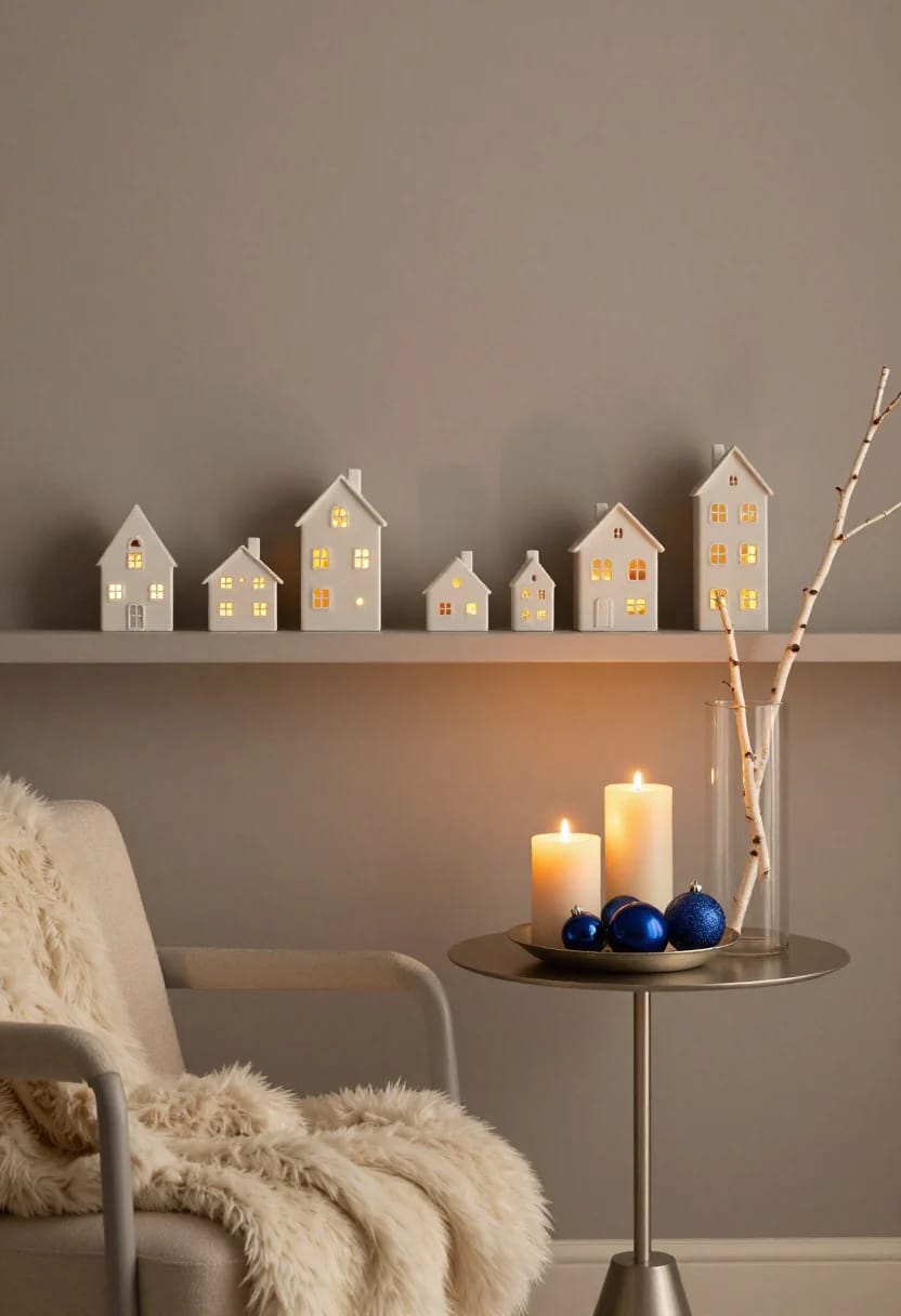 Blue and Silver Christmas Decor Ideas for the Living Room That Don't Read as Cold 23 add white, or the blue and silver will start to look like a screen 1
