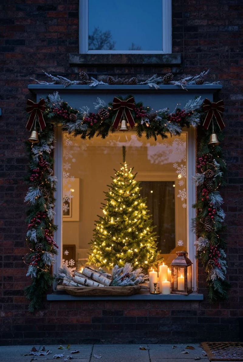 banned from decorating the balcony? decorate the window from the inside 1