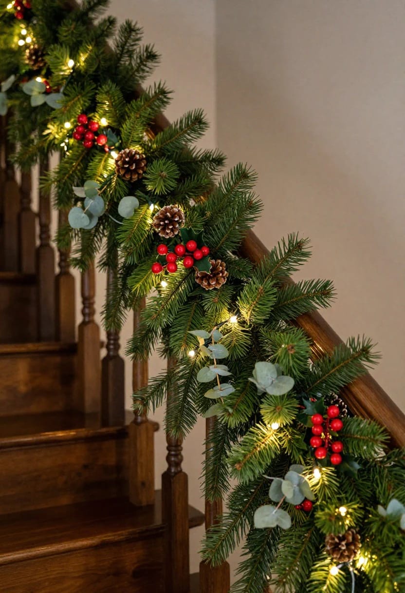 bury warm-white fairy lights deep in the greenery, not on top 1