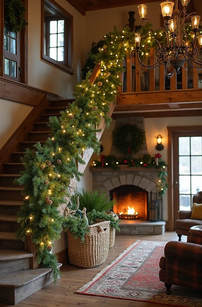 bury warm-white fairy lights deep in the greenery, not on top 1