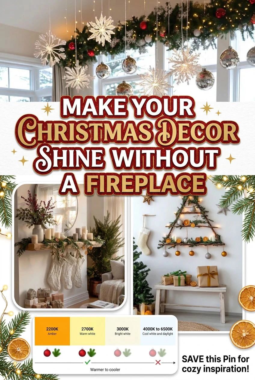 Christmas Decor Ideas Without a Fireplace: Where to Put the Focal Point Instead 1 christmas decor ideas without a fireplace 1