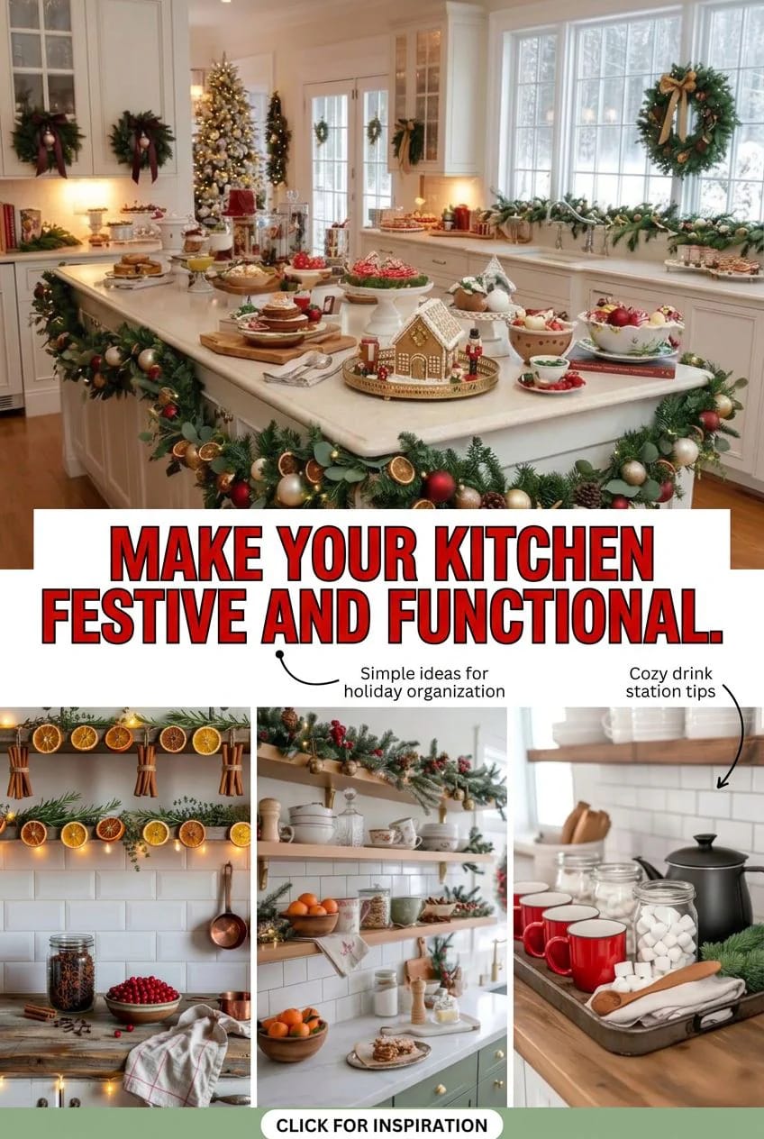 christmas kitchen decor ideas 1