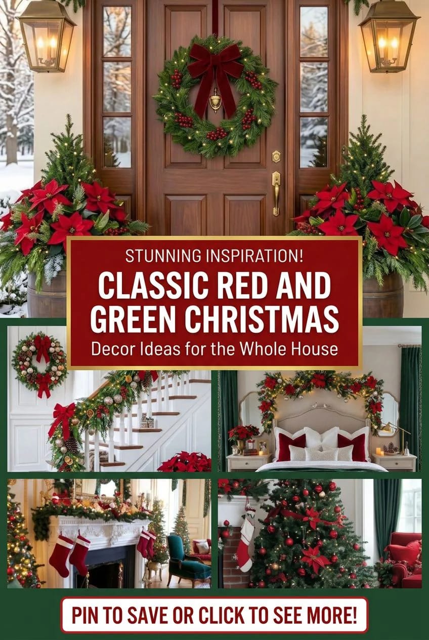 Classic Red and Green Christmas Decor Ideas for the Whole House 1 classic red and green christmas decor ideas for the whole house 1