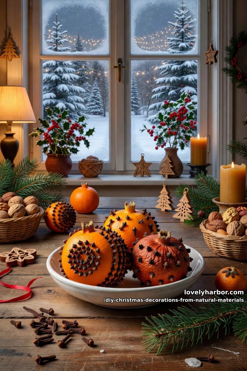 clove-studded orange pomanders, the scent that lasts the season 1