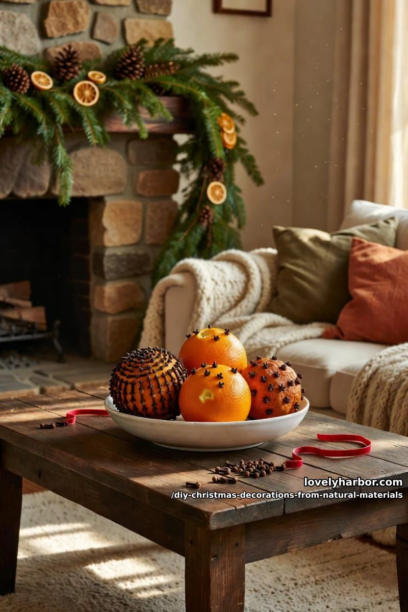 clove-studded orange pomanders, the scent that lasts the season 1