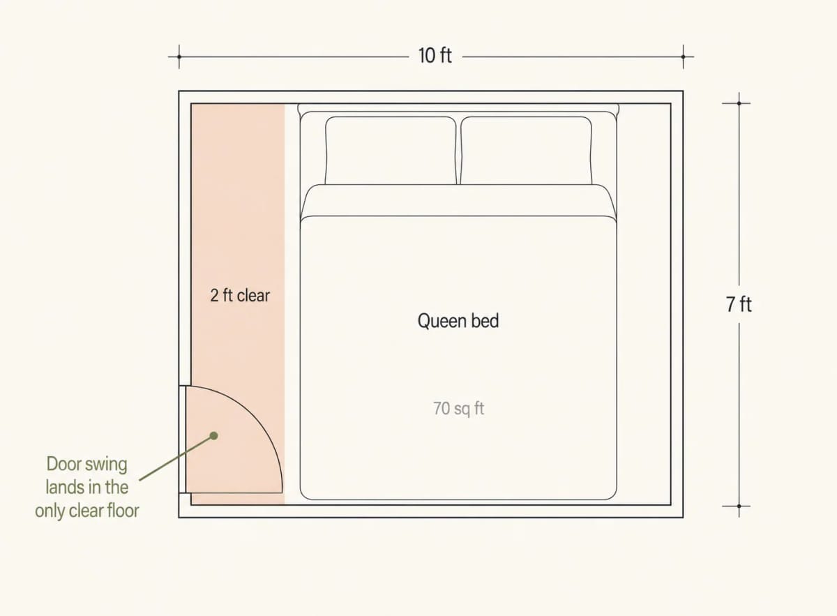 code shows how little a room can legally be, which is not how little it should be 1