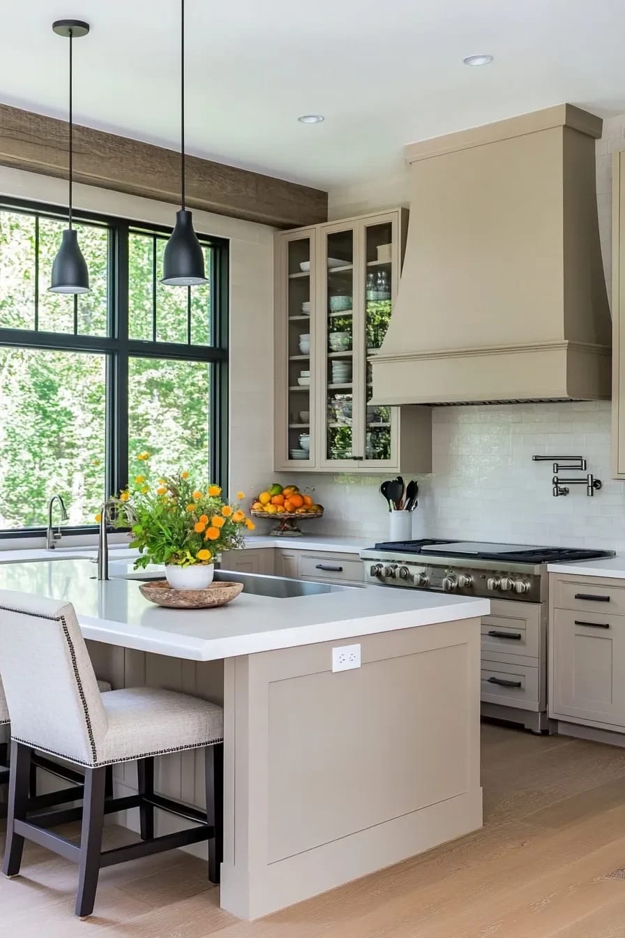 color-drench the room in one warm neutral 1