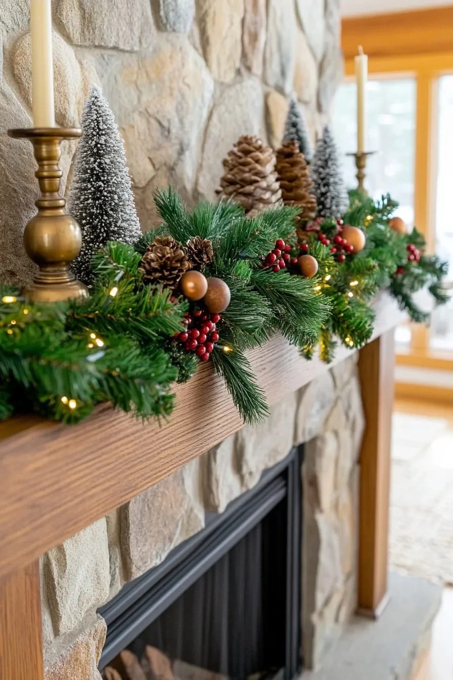dark greenery means fir and juniper, not bright pine 1