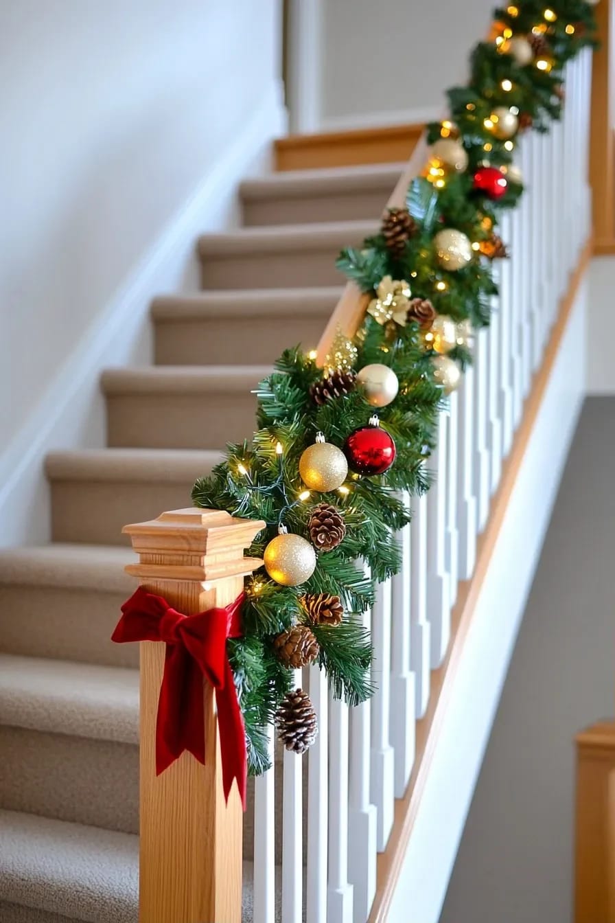 do one flight, half-rail, for an apartment stairwell 1