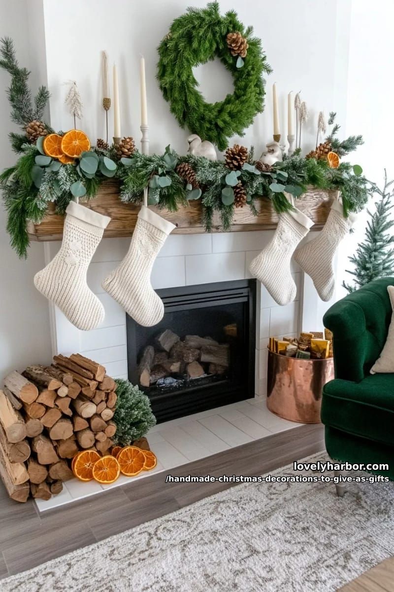 dried orange and clove pomander garland 1