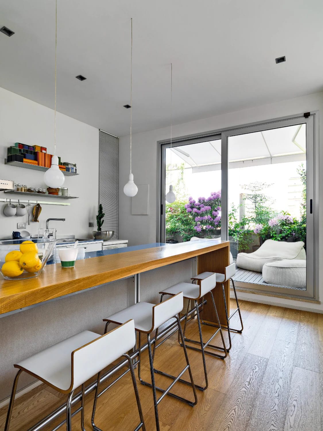 12 Japandi Kitchen Design Ideas That Survive Actual Cooking 12 drop a timber ledge off the island instead of putting stools at the stone 1