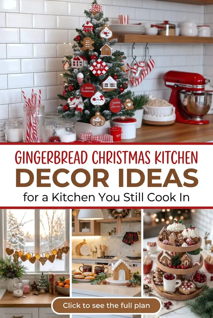 gingerbread christmas kitchen decor ideas 1
