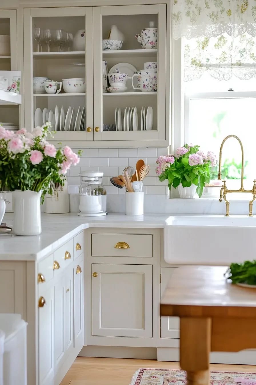 glass-front cabinets only earn their keep if the dishes are worth looking at 1