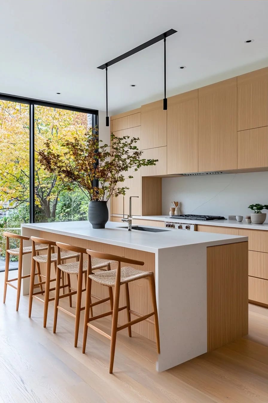 Japandi Kitchen Ideas: 10 Design Decisions That Keep It Warm, Not Clinical 8 go handleless or slim, never ornate 1