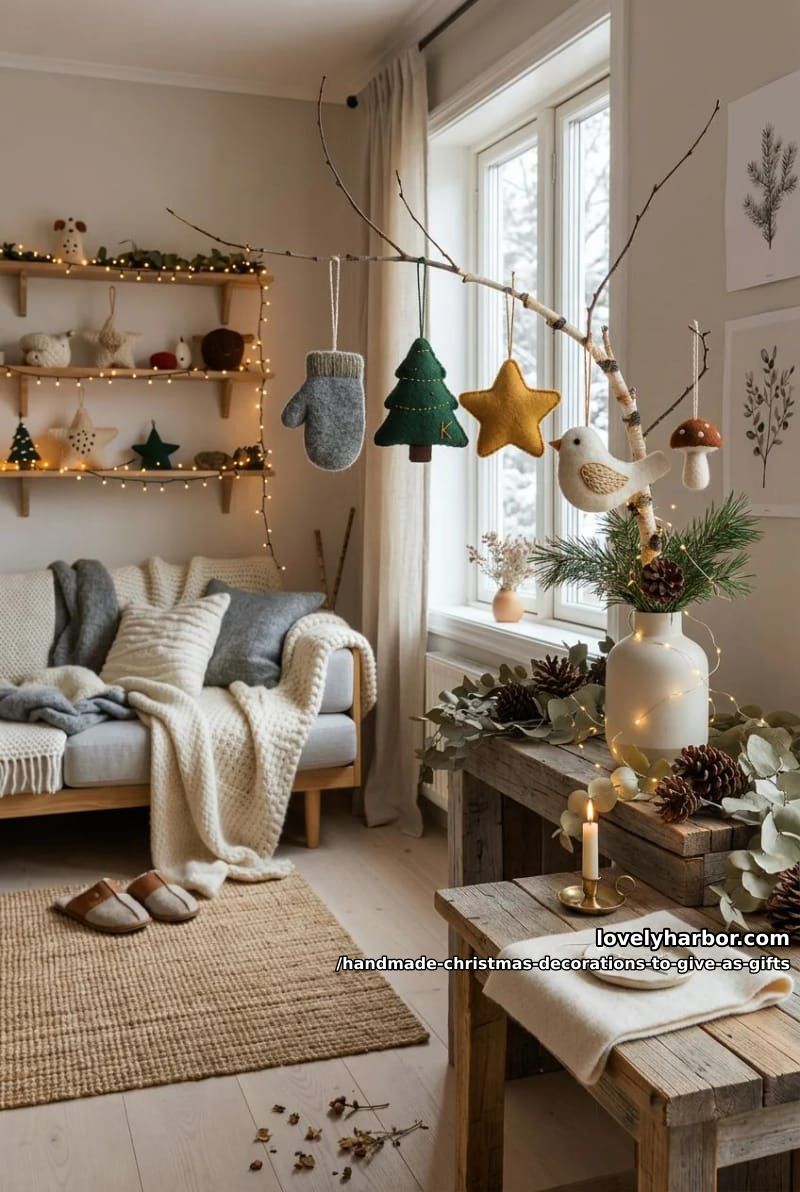 hand-stitched felt ornaments 1