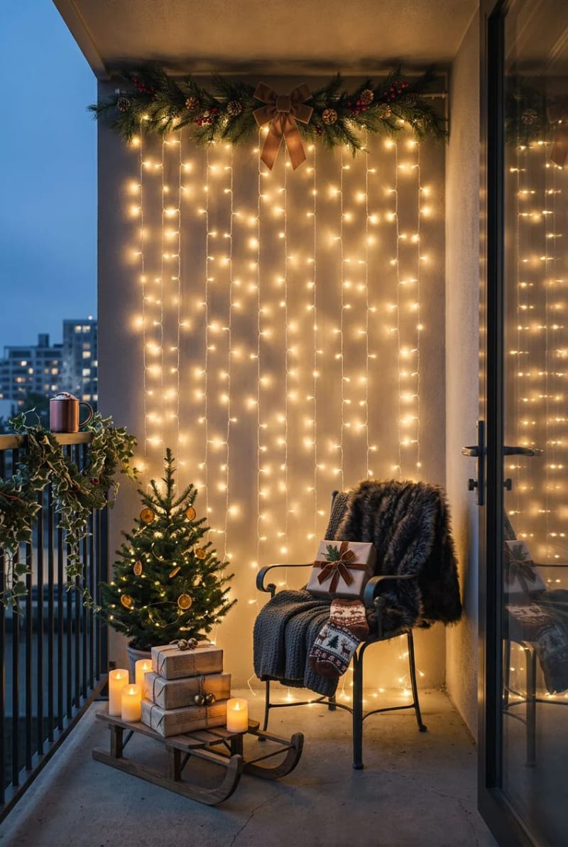 hang a light curtain on a tension rod for an instant backdrop 14