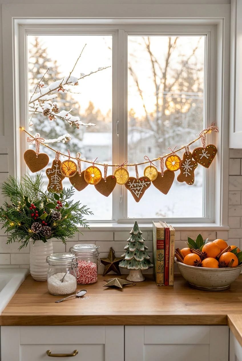 hang the cookie-and-citrus garland at the window, not over the range 1
