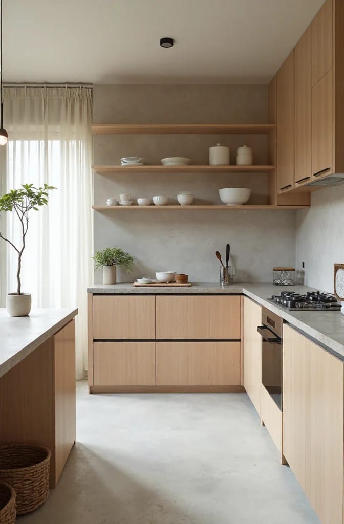 Japandi Kitchen Ideas: 10 Design Decisions That Keep It Warm, Not Clinical 20 hide the appliances for one seamless run 1