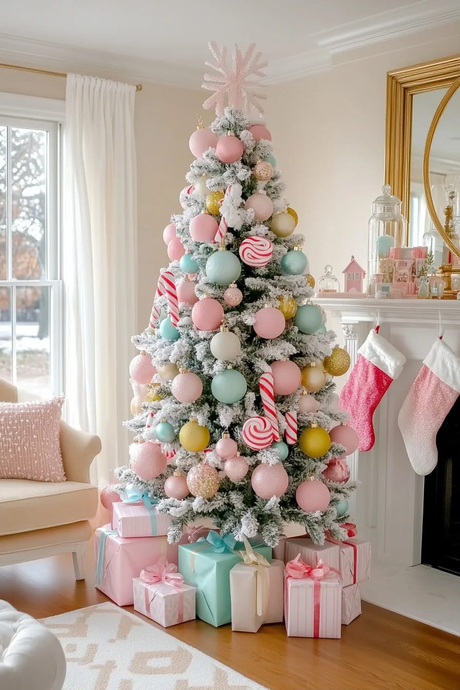 10 Whimsical Christmas Tree Decorating Ideas That Actually Read as Playful, Not Cluttered 2 let the color do the talking 1