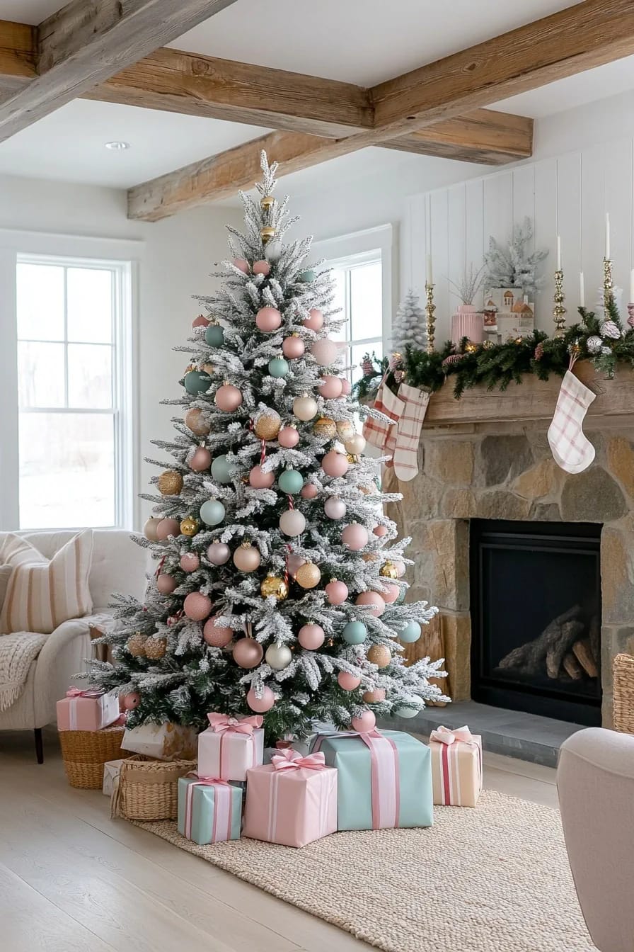 10 Whimsical Christmas Tree Decorating Ideas That Actually Read as Playful, Not Cluttered 3 let the color do the talking 1