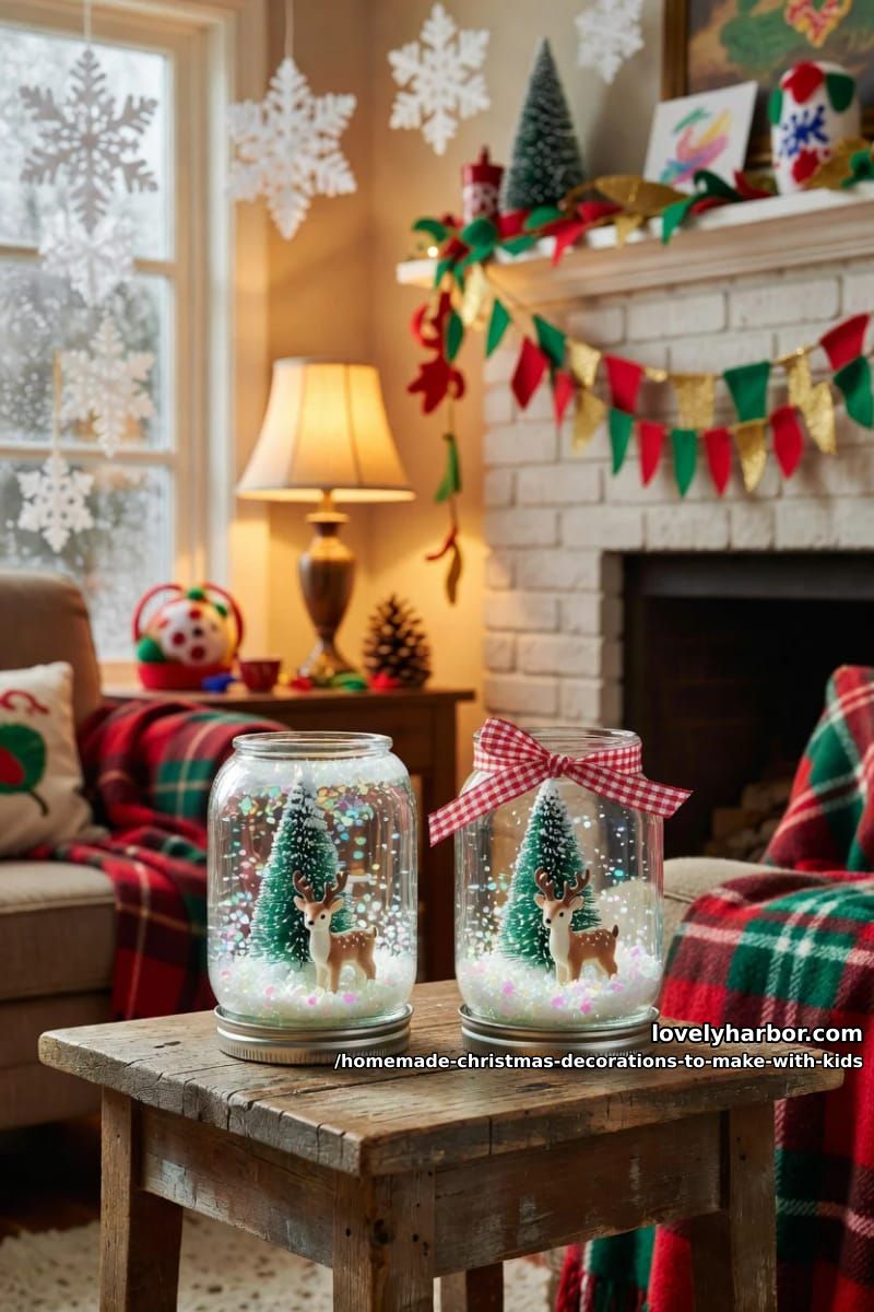 mason jar waterless snow globes 1