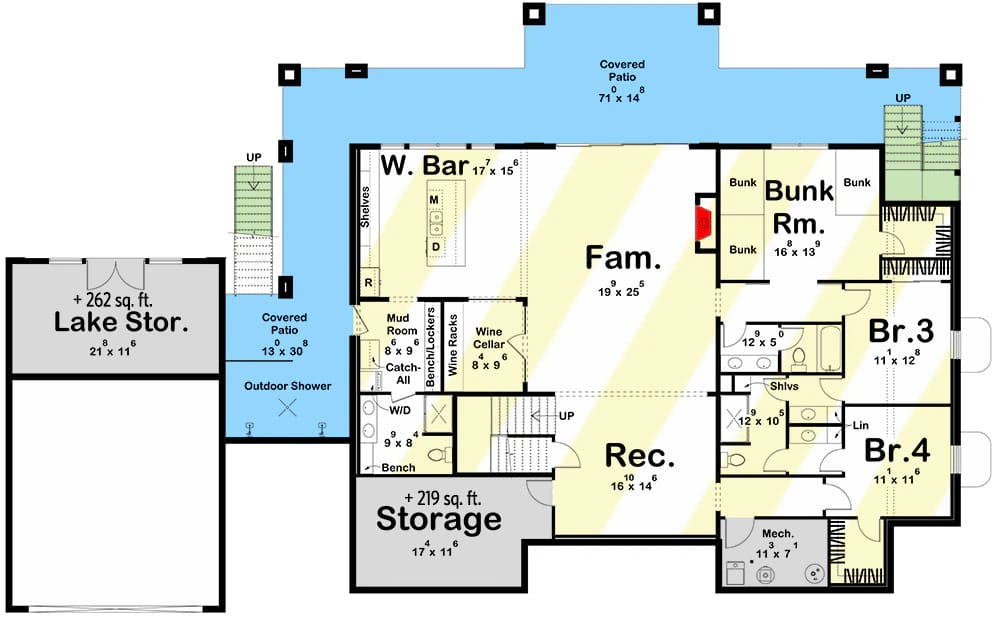 mountain house plans with wrap around deck 1