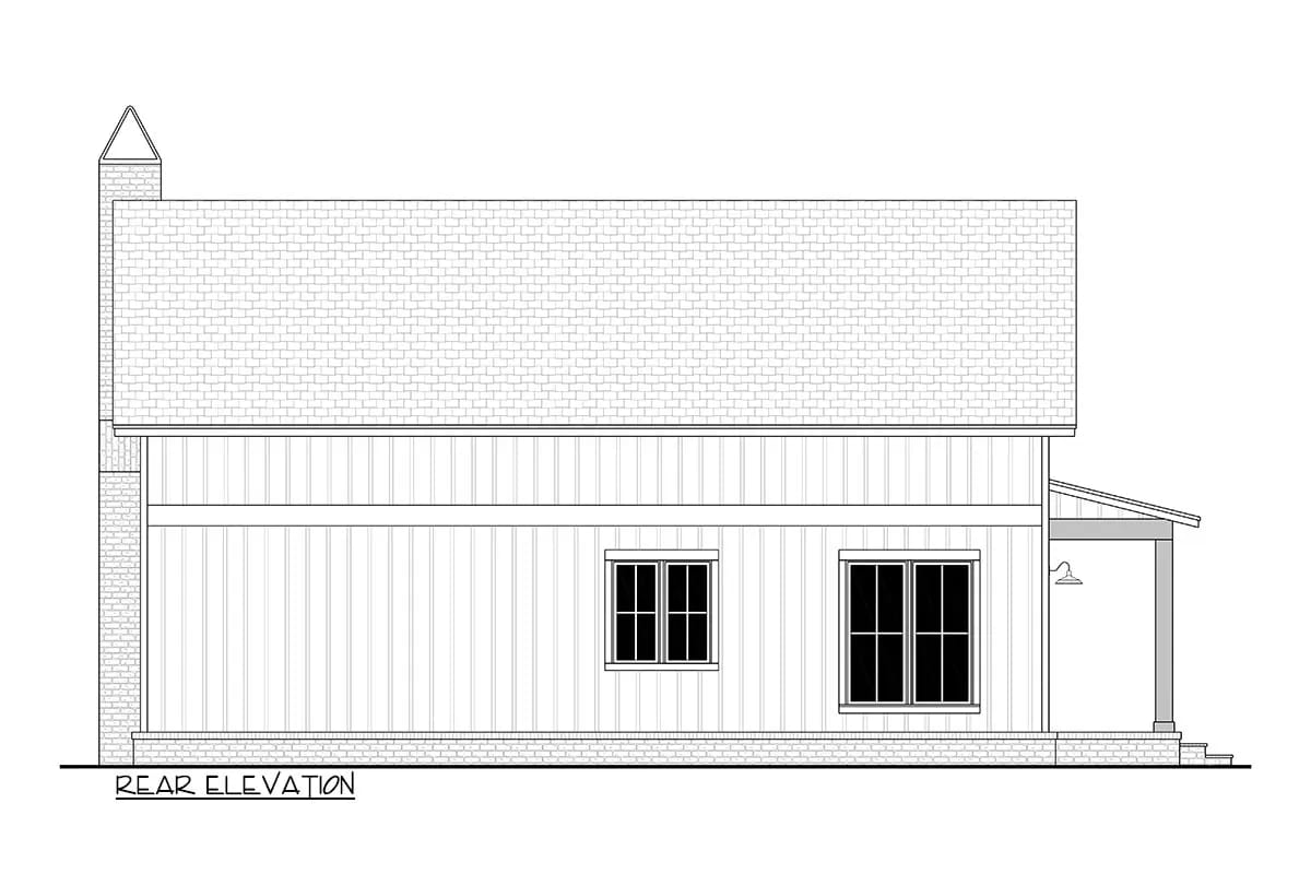 2-Bedroom Barndominium Cottage House Plan (1,320 Sq. Ft. Floor Plan) 5 no garage on this plan 1