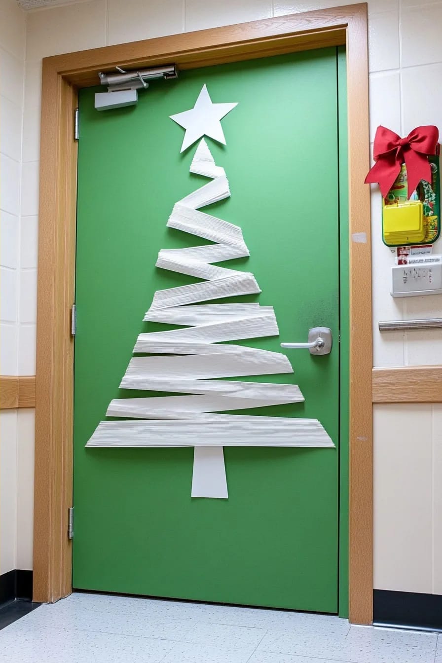 on a classroom door, two colors beat a rainbow 1