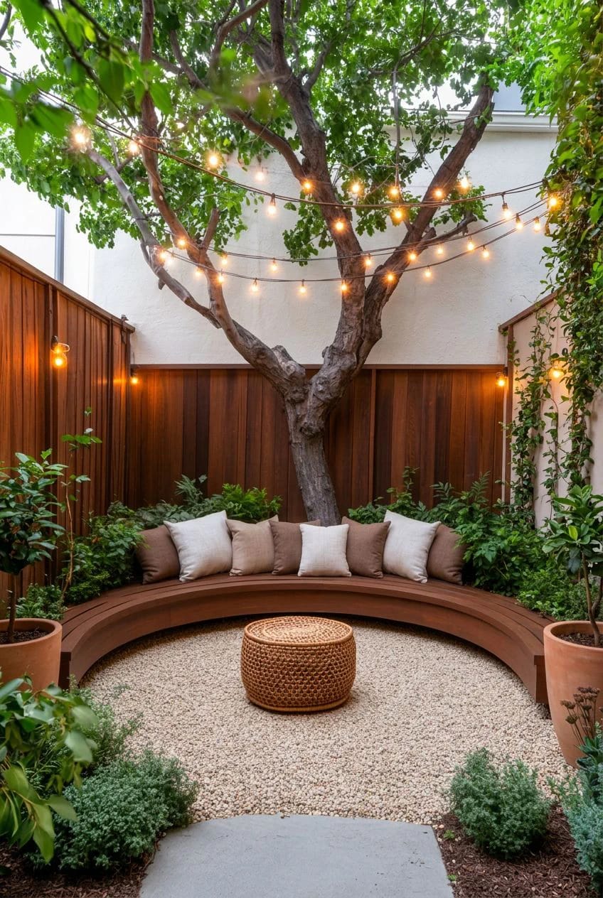 11 Small Backyard Ideas That Work in Under 400 Square Feet 17 one multi-stem tree beats twelve pots 1