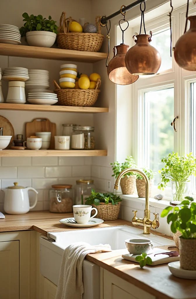 Cozy Kitchen Ideas That Actually Make You Want to Linger 10 open shelving works in a cozy kitchen only if you actually use what's on it 1