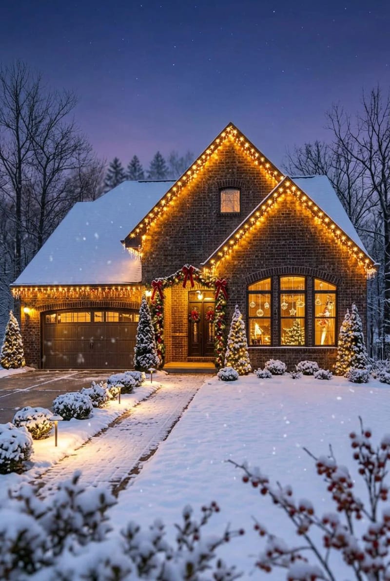 outline the roofline in one continuous, clean run 1