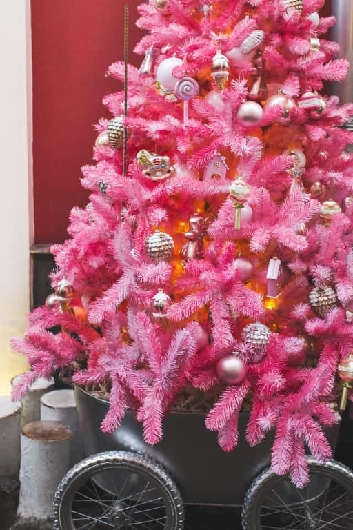 11 Whimsical Candy Cane Christmas Decorations Worth Doing Well 7 pastel candyland tree instead of red-and-white 1