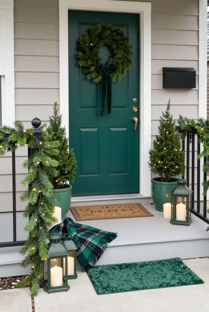pick one color and commit; the rainbow look shrinks a small porch 1