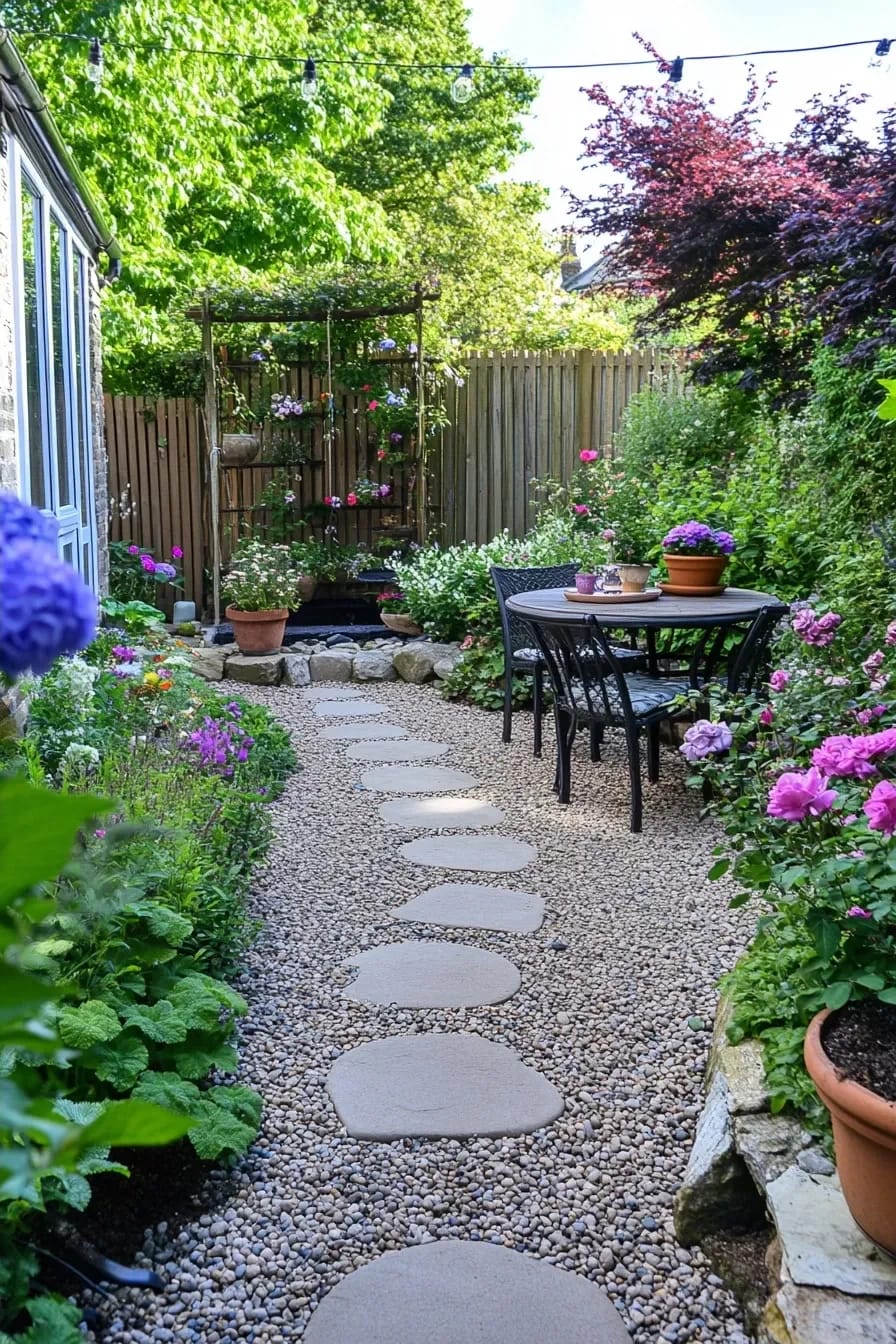 11 Small Backyard Ideas That Work in Under 400 Square Feet 4 pull the lawn out and lay a gravel floor 1